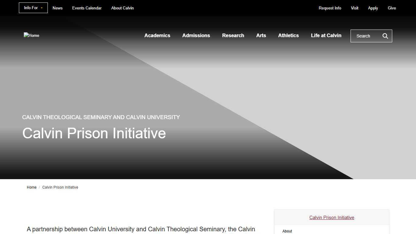 Calvin Prison Initiative | Calvin University